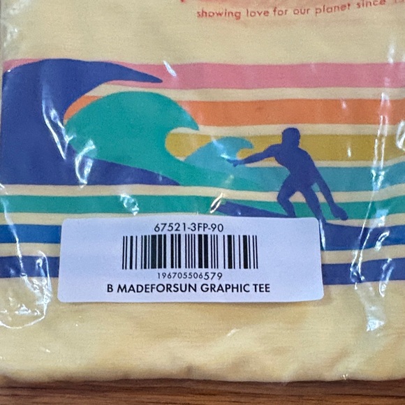 Hanna Andersson Yellow Surf Graphic Rashguard - Picture 3 of 4